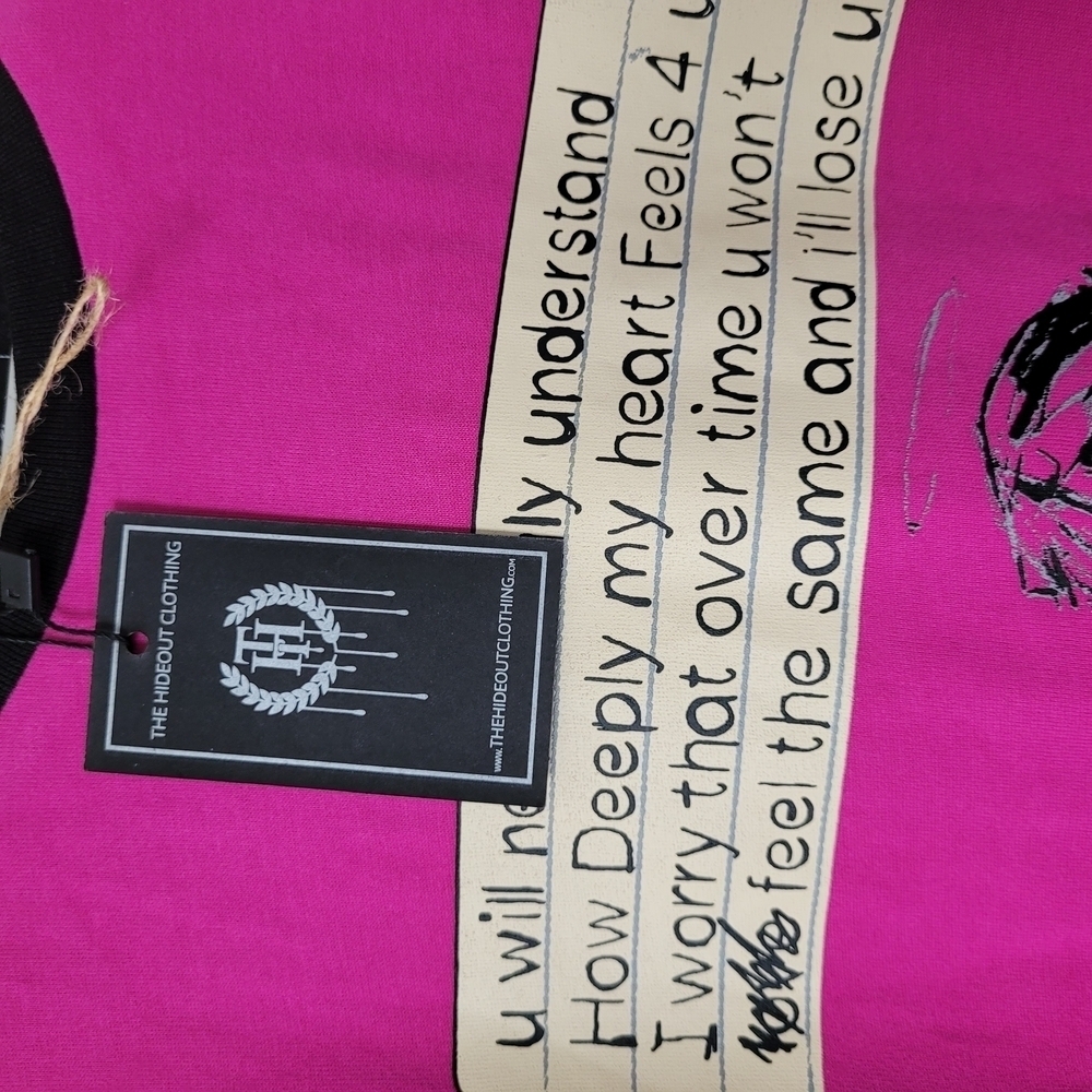 THC x The Superior Shop Memphis Love The Game LS Tee Size S Pink Long Sleeve New - Picture 4 of 9